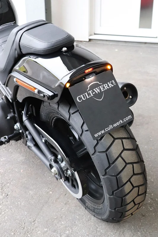 Cult-Werk License plate bracket. 2-1 taillight/brake light