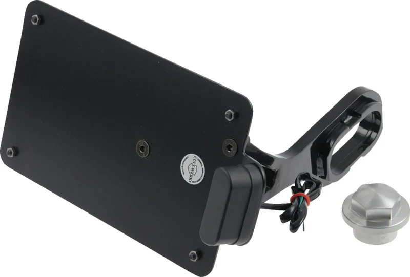 Cult-Werk Side mount license plate bracket, black. France