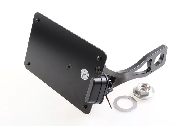 Cult-Werk Side mount license plate bracket, black. France