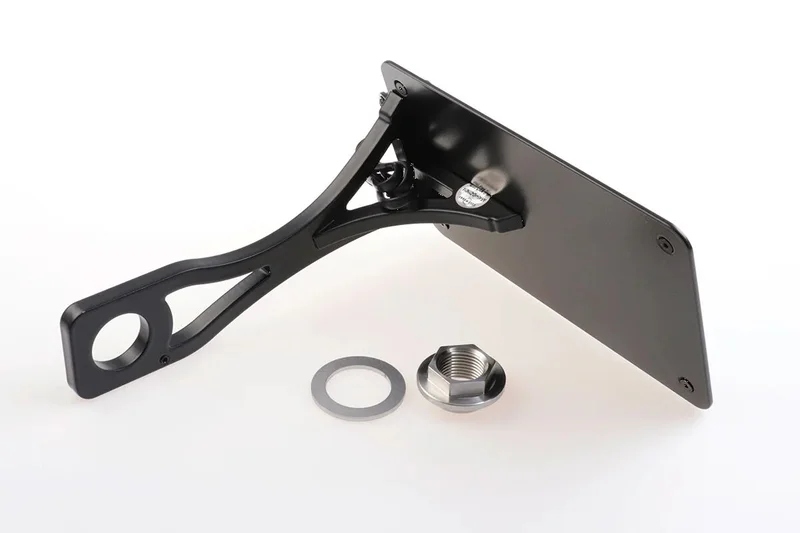 Cult-Werk Side mount license plate bracket, black. France