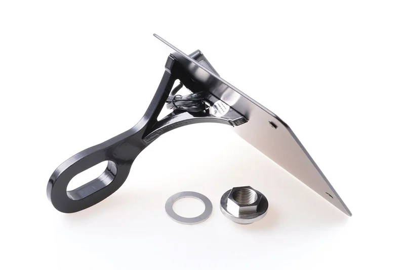 Cult-Werk Side mount license plate bracket, black. Germany