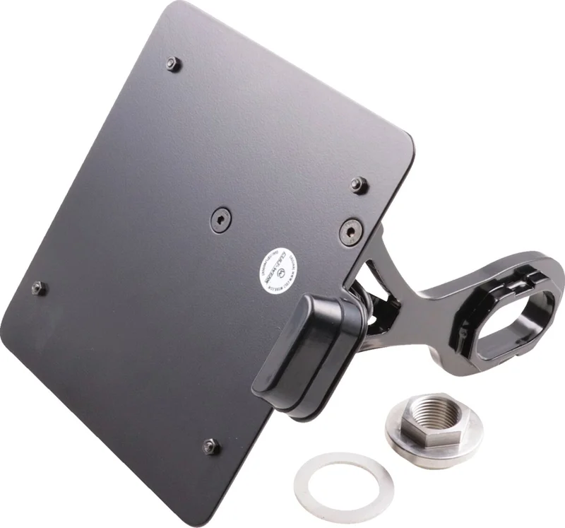Cult-Werk Side mount license plate bracket, black. Germany