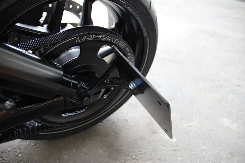 Cult-Werk Side mount license plate bracket. Germany