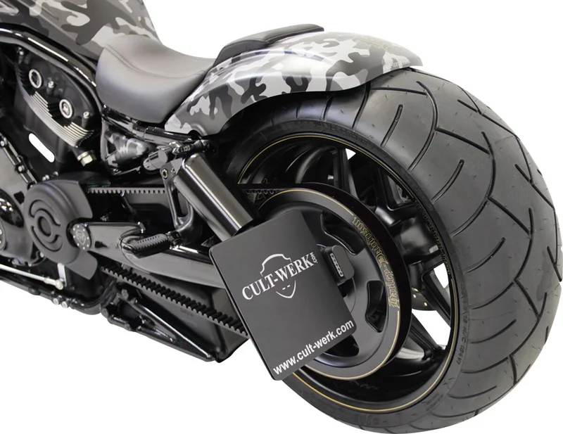 Cult-Werk Side mount license plate bracket. Germany