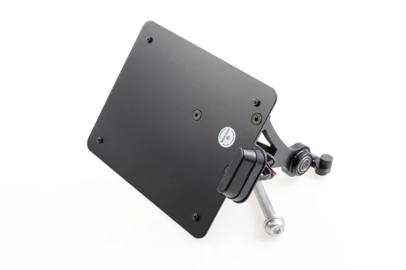 Cult-Werk Side mount license plate bracket, black. Austria