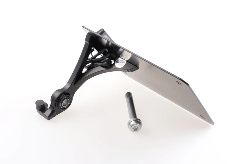 Cult-Werk Side mount license plate bracket, black. Austria