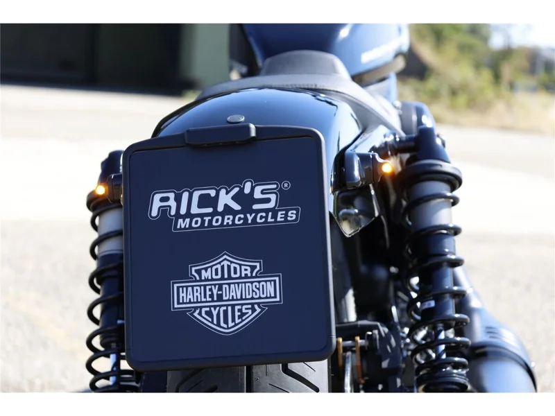 Rick's Motorcycles Rick''s Motorcycles, center license plate bracket. Black