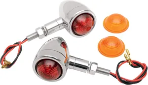 Drag Specialties LIGHT MINI-BULLET AMBR/RD