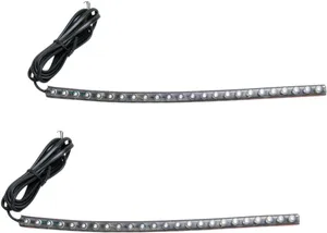 Custom Dynamics Stingerz® LED Accent Light<br><ul><li>Completely flexible, waterproof and extremely versatile</li><li>Pre-taped with 3M automotive-grade tape on three sides for increased mounting options</li><li>High-grade LEDs encased in a silicon housing to withstand heat, vibration, moisture and road grime</li><li>Each strip has 48" of two conductor wire mounted in black sheathing</li></ul>