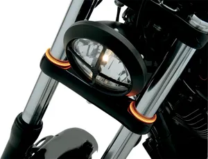 Custom Dynamics TruWRAPZ® 360 Degree LED Fork Lights<br><ul><li>360° of simple custom coverage</li><li>Designed to wrap around forks to operate as running lights and/or turn signals</li><li>Include stainless-steel wire loom, chrome tie wraps, posi taps and Eclipse® modules</li><li>Mount with 3M automotive-grade tape and does not require the forks to be dropped</li><li>Dimensions are .34" W x .30" H</li><li>May require the use of a load equalizer if used as turn signals.</li></ul>