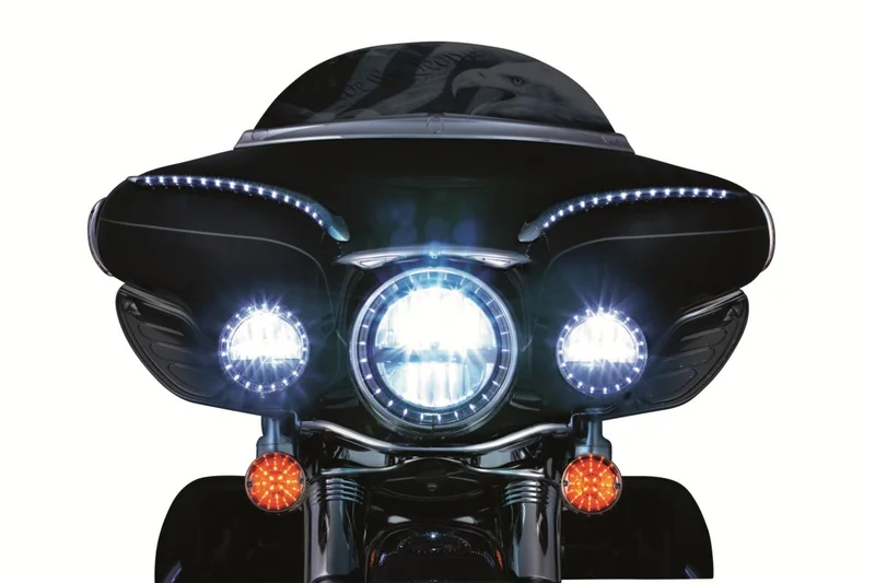 Kuryakyn LED Halo Headlight and Passing Light Trim Rings
