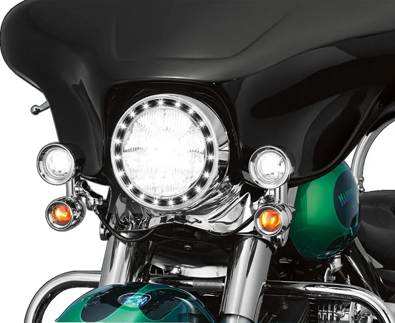 Kuryakyn LED Halo Headlight and Passing Light Trim Rings