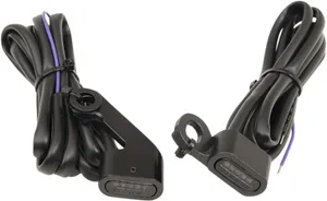 Drag Specialties LIGHTS TRNSIG BLK SMK FLT