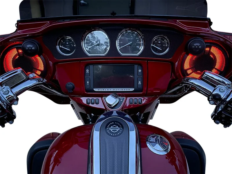 Custom Dynamics Dynamics, ProGLOW LED fairing speaker lights. Upper