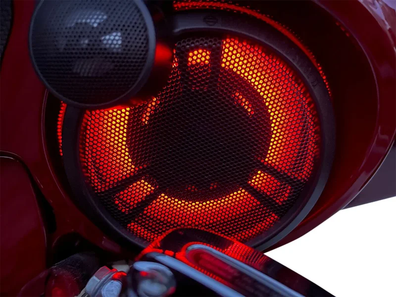 Custom Dynamics Dynamics, ProGLOW LED fairing speaker lights. Upper