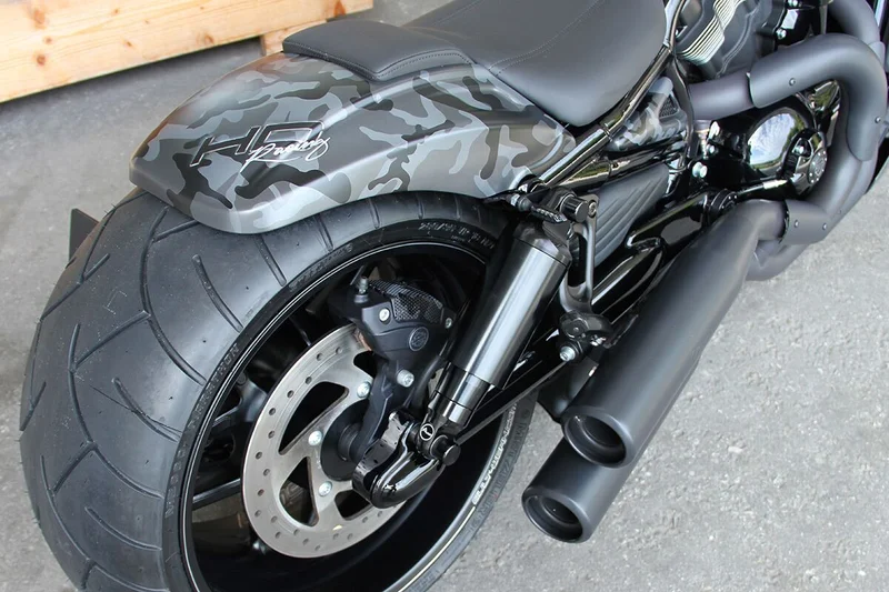 Cult-Werk Turn signal mount kit. Rear. No angle. Black