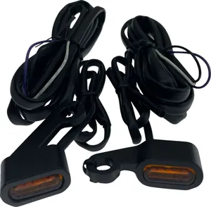 Drag Specialties LIGHTS MKR BLK/AMBER 04-13 XL