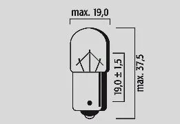 FLOSSER BULB SINGLE FILAMENT RY10W 12V BAU15S AMBER 10PK