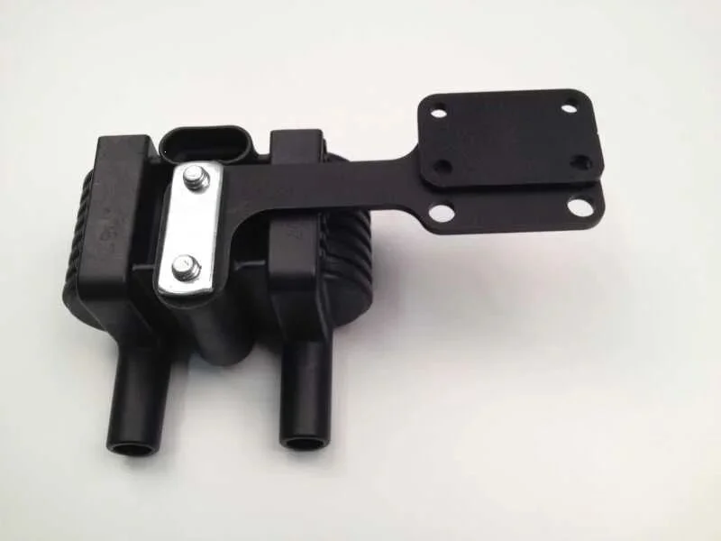 Cult-Werk Ignition coil relocation bracket kit. Black
