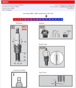 CHAMPION SPARK PLUG COPPER PLUS RG4HCX