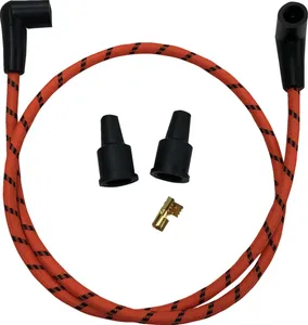 Drag Specialties WIRES ORG/BLK BRAID
