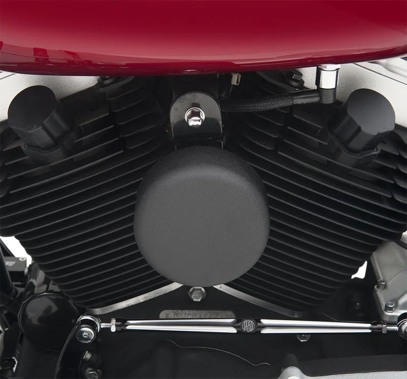 Drag Specialties COVER HORN RND BLK WRKL