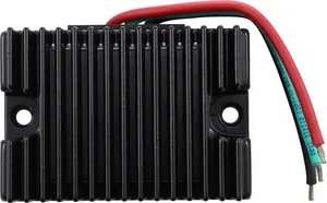 Drag Specialties Premium Voltage Regulator<br><ul><li>Fully assembled in the USA with domestic made electrical boards</li><li>Tested three different times during the assembly process to ensure the best possible product</li><li>Superior internal heat management results in better, more reliable performance</li><li>Aluminum die-cast housing</li><li>Made in the USA</li></ul><br>For use with 6 V to 12 V conversions.