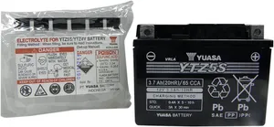 YUASA BATTERY YTZ® 12V 111,76 MM X 70 MM X 83,82 MM LEAD ACID MAINTENANCE FREE REPLACEMENT BLACK