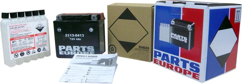 PARTS EUROPE BATTERIES BATTERY AGM MAINTENANCE FREE 12V 3 AH 50A 1.3 KG 114.3 MM X 71.4 MM X 85 MM BLACK