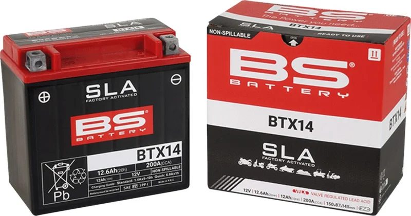 BS BATTERY BATTERY BTX14 SLA 12V 200 A