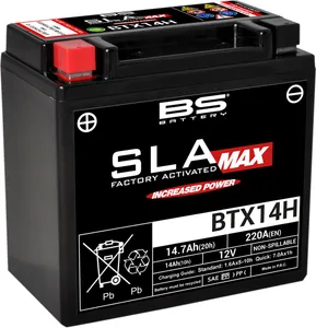 BS BATTERY BATTERY BTX14H SLA MAX 12V 220 A