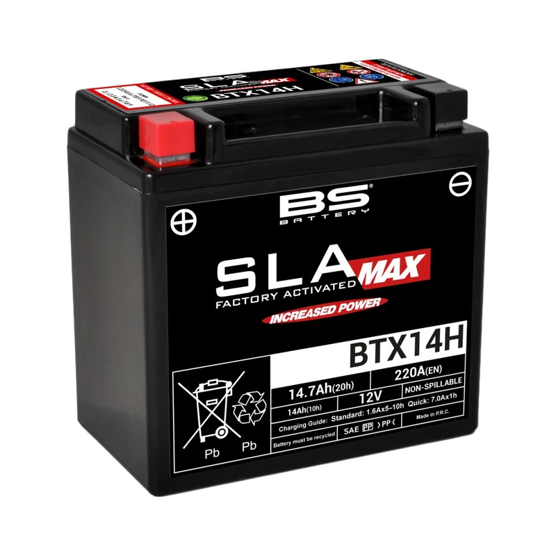 BS BATTERY BATTERY BTX14H SLA MAX 12V 220 A
