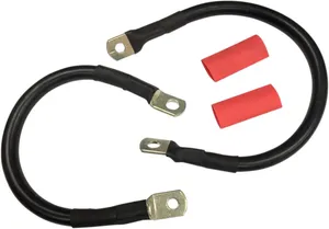 Drag Specialties CABLE SET BAT BLK 89-08ST