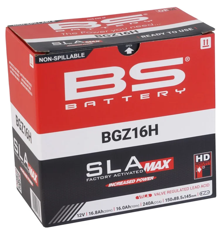 BS BATTERY BATTERY BS BGZ16H SLA MAX