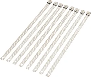 MOOSE OFFROAD HARD-PARTS 8" CABLE TIES LADDER STYLE STAINLESS STEEL 8-PACK