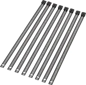 MOOSE OFFROAD HARD-PARTS 8" CABLE TIES LADDER STYLE STAINLESS STEEL 8-PACK
