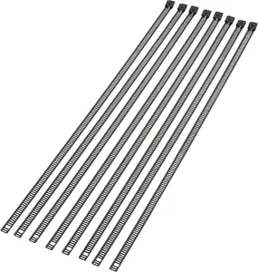 MOOSE OFFROAD HARD-PARTS 14" CABLE TIES LADDER STYLE STAINLESS STEEL 8-PACK