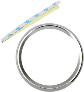 Drag Specialties Instrument Gauge Bezel<br><ul><li>Chrome-plated metal bezels will dress up your stock gauges</li><li>Attach using supplied two-sided tape</li></ul>