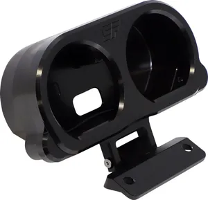 SlyFox Gauge Mount<br><ul><li>Specific-fit to SlyFox risers with top mount bracket (risers sold separately)</li><li>Can mount in front or back of risers</li><li> Adjustable tilt</li><li> Compatible with stock gauges and Dakota Digital gauges for models/years listed</li><li>Made in the USA</li></ul>