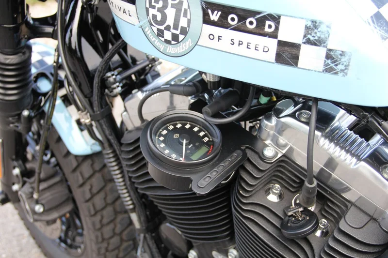Cult-Werk XL Sportster side mount speedo bracket