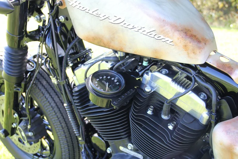 Cult-Werk XL Sportster side mount speedo bracket