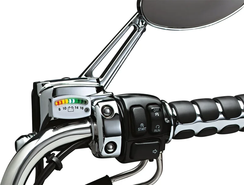 Kuryakyn GAUGE BATTERY LED CHROME