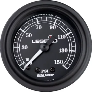 Legend Air Suspension GAUGE AIR FLHT 99-13 BLACK