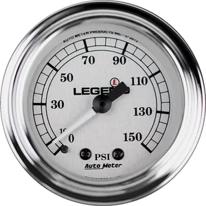 Legend Air Suspension GAUGE AIR FLHT 99-13 SILVER