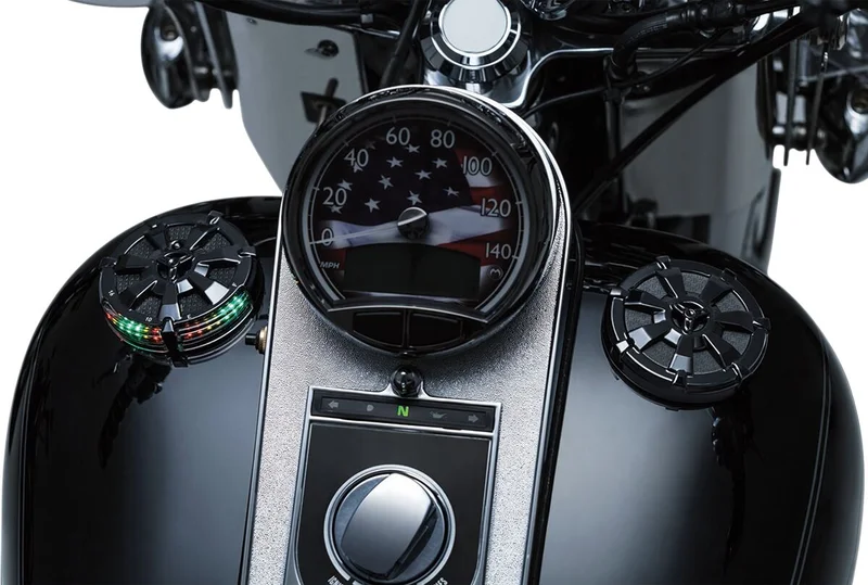 Kuryakyn GAUGE ALLEY BLK FUEL/BAT