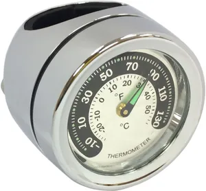 Drag Specialties GAGE THERMO CHR 1' BAR