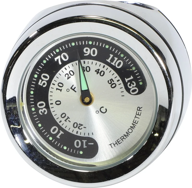 Drag Specialties GAGE THERMO CHR 1' BAR