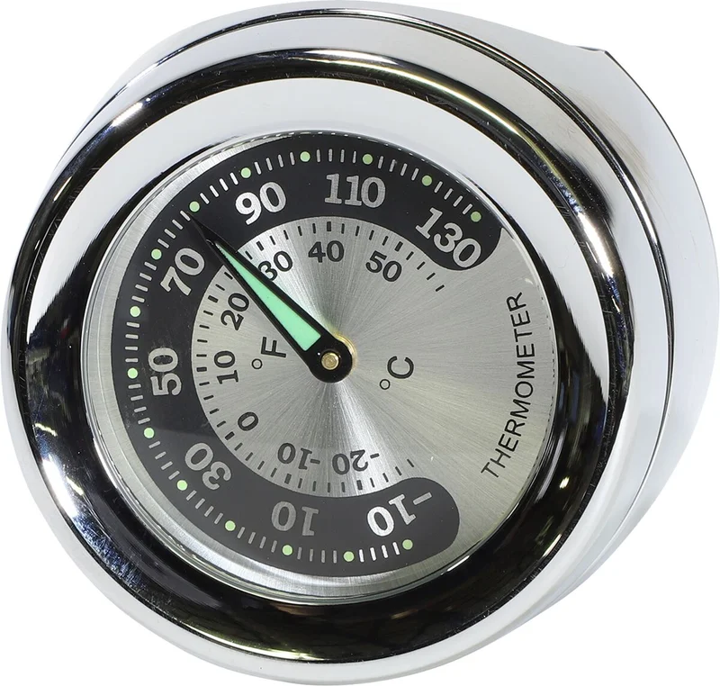 Drag Specialties GAGE THERMO CHR 1.25 BAR