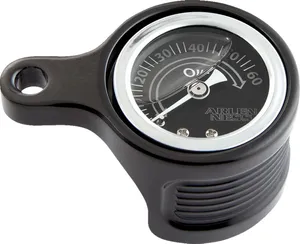 Arlen Ness GAUGE OIL PRESSURE M8 BLK