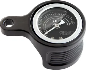 Arlen Ness GAUGE OIL PRESSURE METHOD BLAC